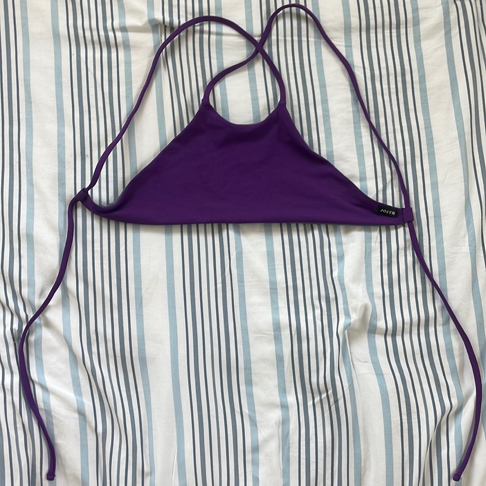 XS Purple Jolyn Halter Bikini Top!